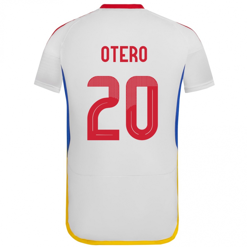 Niño Fútbol Camiseta Venezuela Rómulo Otero #20 Blanco 2ª Equipación 24-26 Argentina