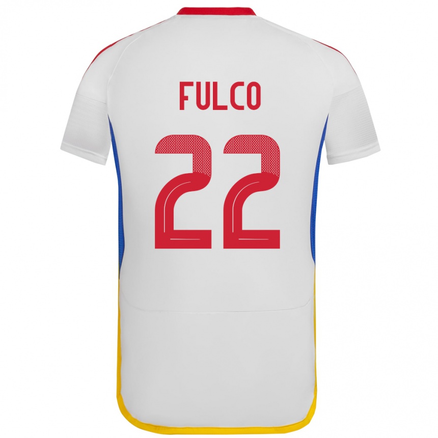 Niño Fútbol Camiseta Venezuela Pedro Fulco #22 Blanco 2ª Equipación 24-26 Argentina