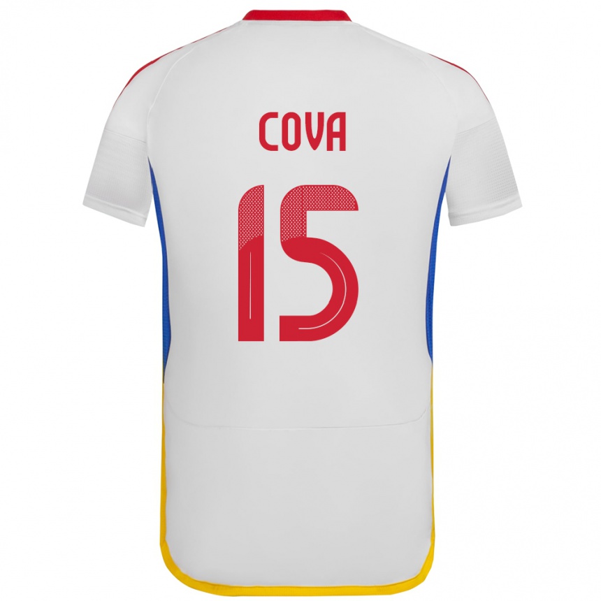 Niño Fútbol Camiseta Venezuela Adrián Cova #15 Blanco 2ª Equipación 24-26 Argentina