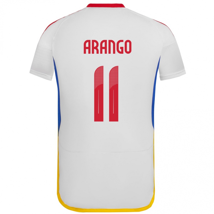 Niño Fútbol Camiseta Venezuela Juan Arango #11 Blanco 2ª Equipación 24-26 Argentina