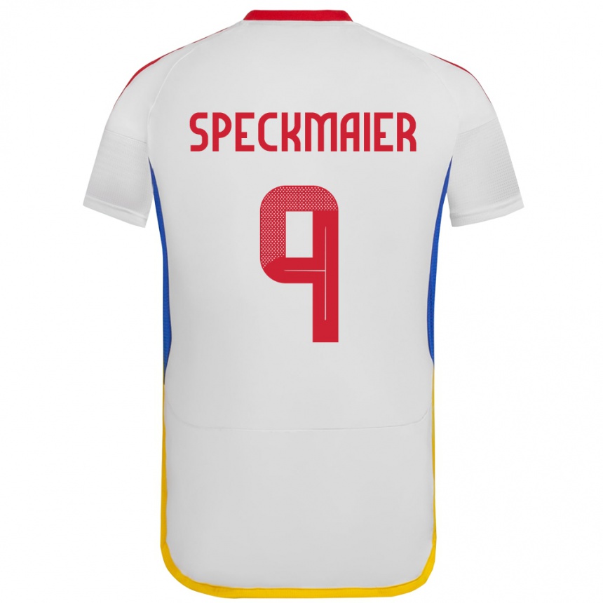 Niño Fútbol Camiseta Venezuela Mariana Speckmaier #9 Blanco 2ª Equipación 24-26 Argentina