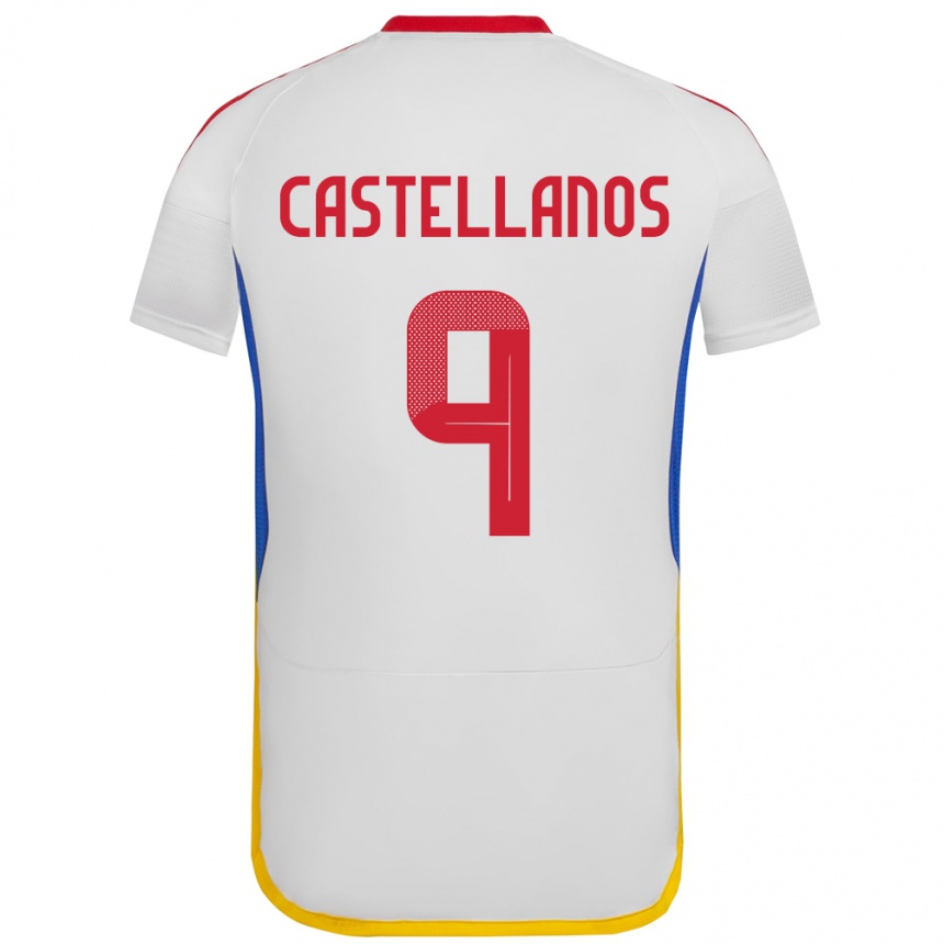 Niño Fútbol Camiseta Venezuela Deyna Castellanos #9 Blanco 2ª Equipación 24-26 Argentina