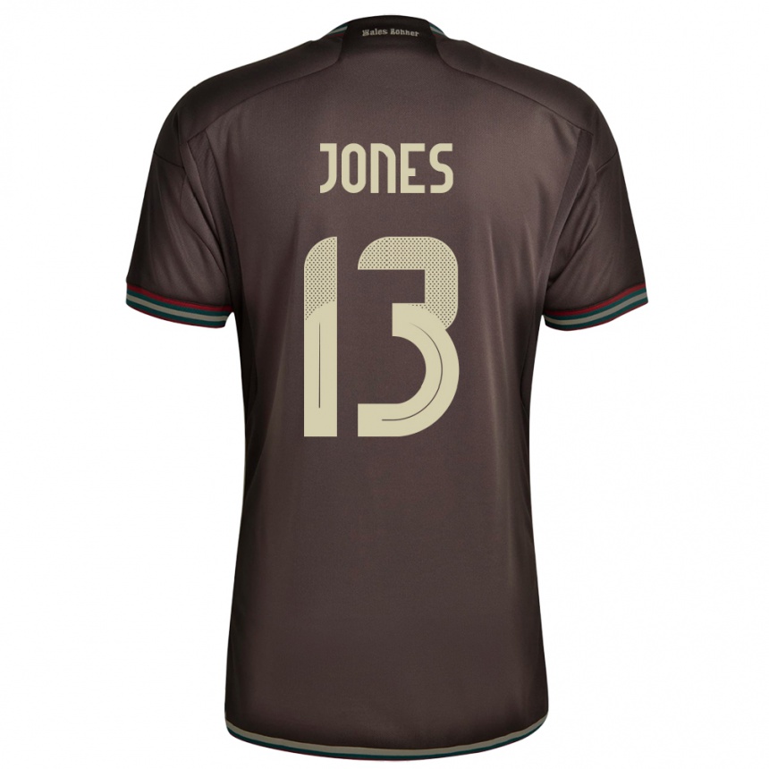 Niño Fútbol Camiseta Jamaica Javanae Jones #13 Marrón Noche 2ª Equipación 24-26 Argentina