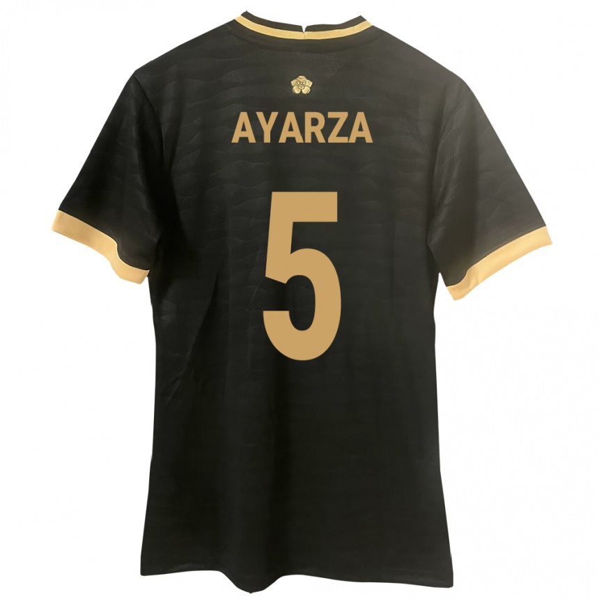 Niño Fútbol Camiseta Panamá Abdiel Ayarza #5 Negro 2ª Equipación 24-26 Argentina