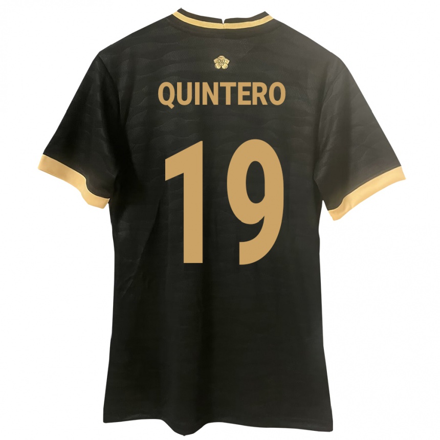 Niño Fútbol Camiseta Panamá Alberto Quintero #19 Negro 2ª Equipación 24-26 Argentina