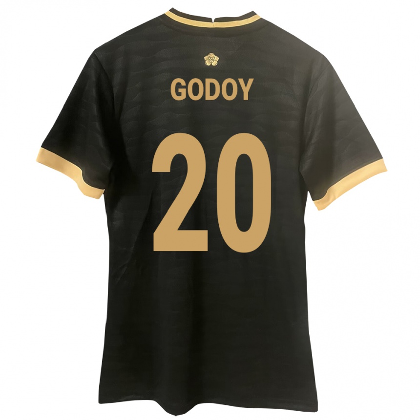 Niño Fútbol Camiseta Panamá Aníbal Godoy #20 Negro 2ª Equipación 24-26 Argentina