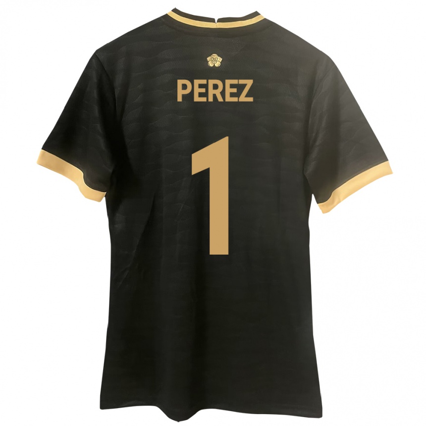 Niño Fútbol Camiseta Panamá Miguel Pérez #1 Negro 2ª Equipación 24-26 Argentina