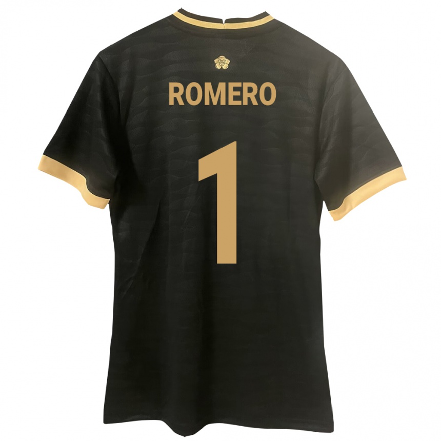 Niño Fútbol Camiseta Panamá Manuel Romero #1 Negro 2ª Equipación 24-26 Argentina