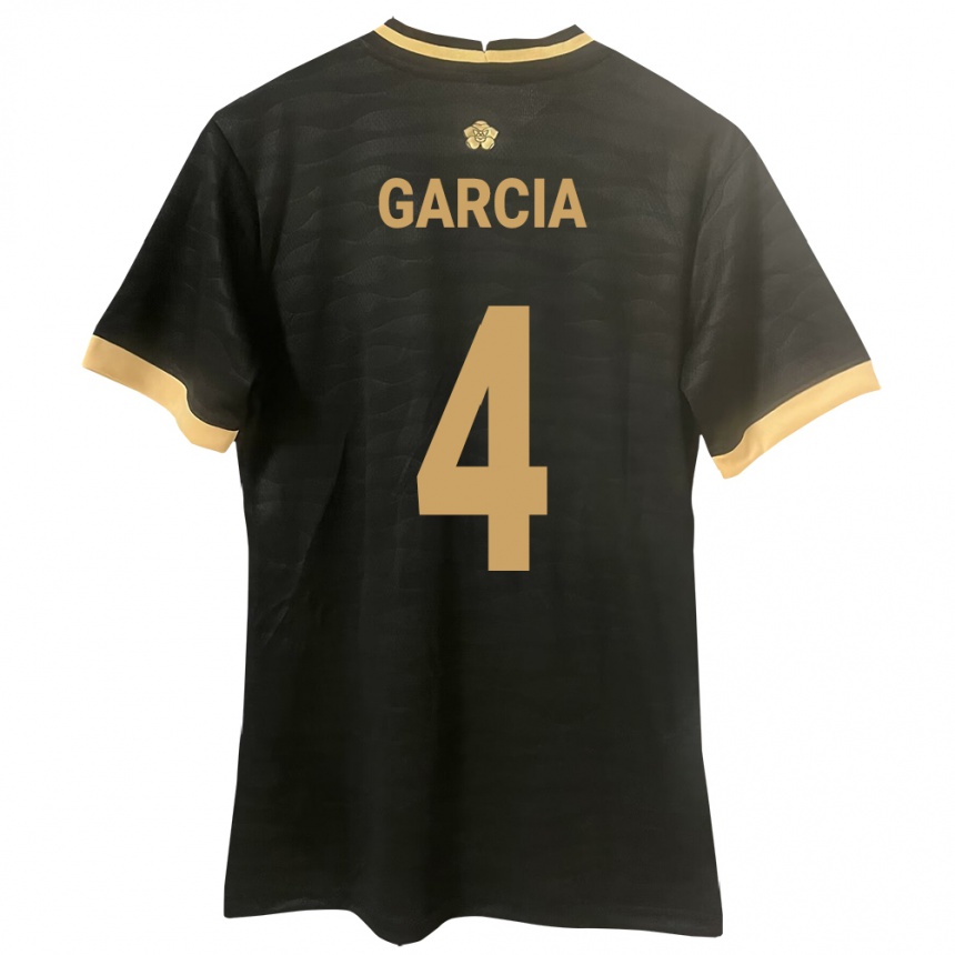 Niño Fútbol Camiseta Panamá Giancarlos García #4 Negro 2ª Equipación 24-26 Argentina