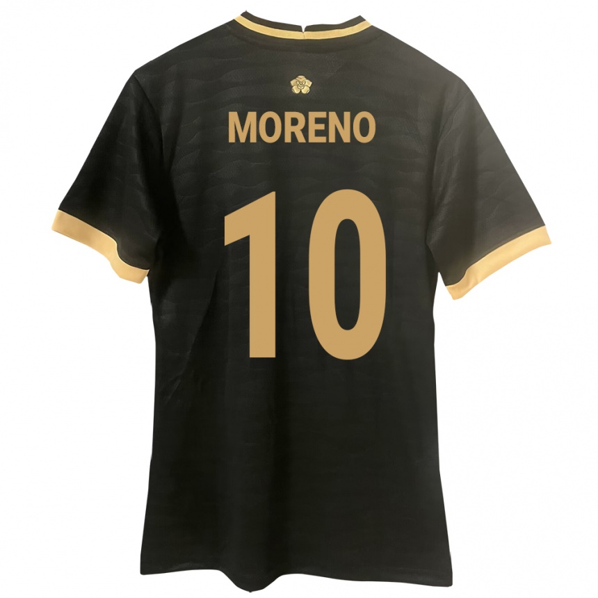 Niño Fútbol Camiseta Panamá Éric Moreno #10 Negro 2ª Equipación 24-26 Argentina