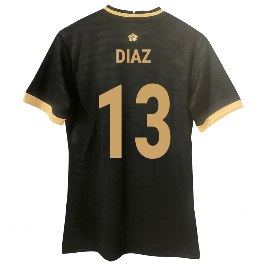 Niño Fútbol Camiseta Panamá Érick Díaz #13 Negro 2ª Equipación 24-26 Argentina