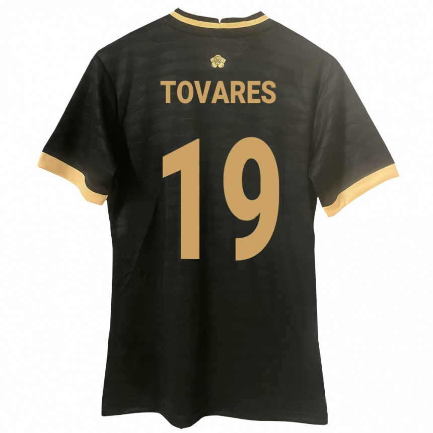 Niño Fútbol Camiseta Panamá Kahir Tovares #19 Negro 2ª Equipación 24-26 Argentina