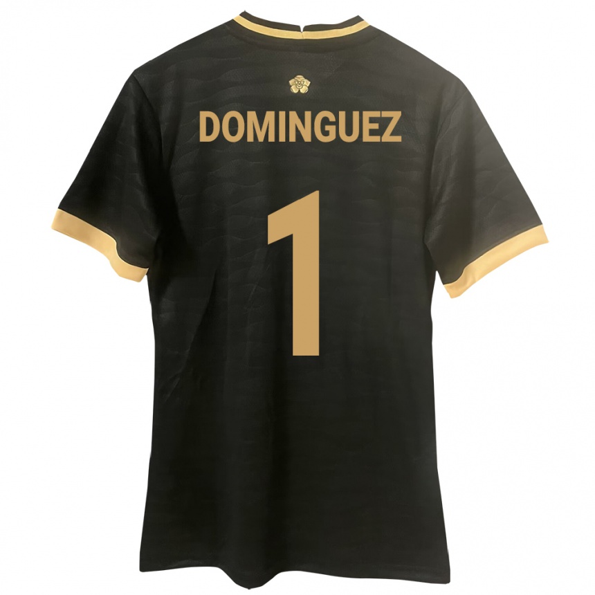 Niño Fútbol Camiseta Panamá Valeska Domínguez #1 Negro 2ª Equipación 24-26 Argentina