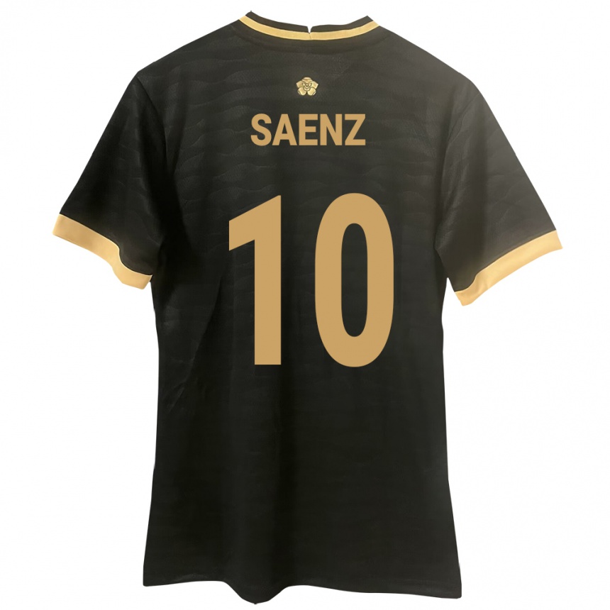 Niño Fútbol Camiseta Panamá Gloria Sáenz #10 Negro 2ª Equipación 24-26 Argentina