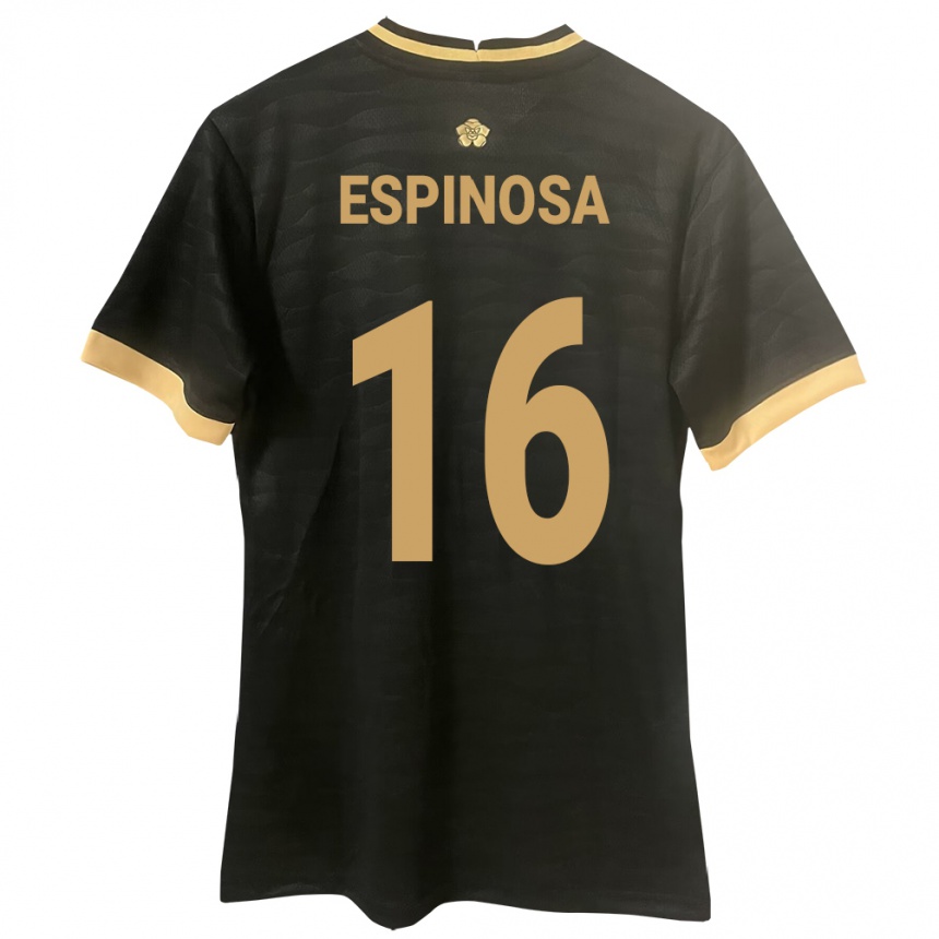 Niño Fútbol Camiseta Panamá Rebeca Espinosa #16 Negro 2ª Equipación 24-26 Argentina