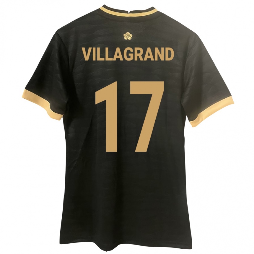 Niño Fútbol Camiseta Panamá Gabriela Villagrand #17 Negro 2ª Equipación 24-26 Argentina