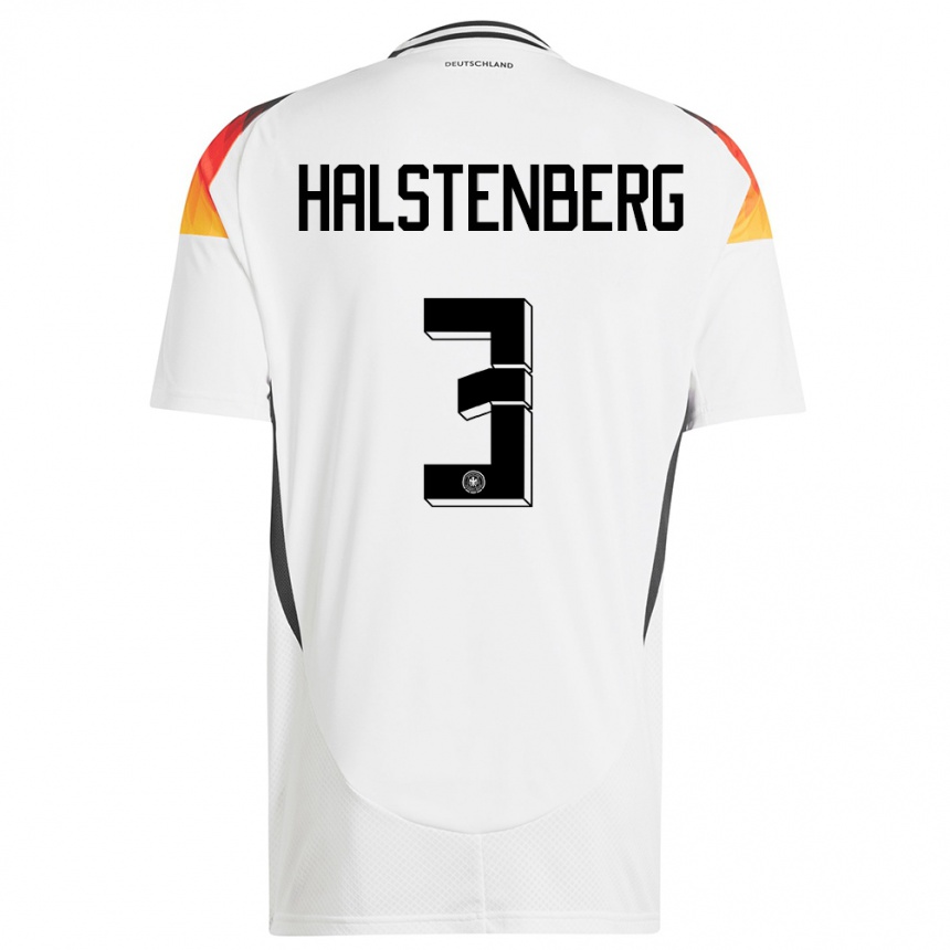 Hombre Fútbol Camiseta Alemania Marcel Halstenberg #3 Blanco 1ª Equipación 24-26 Argentina