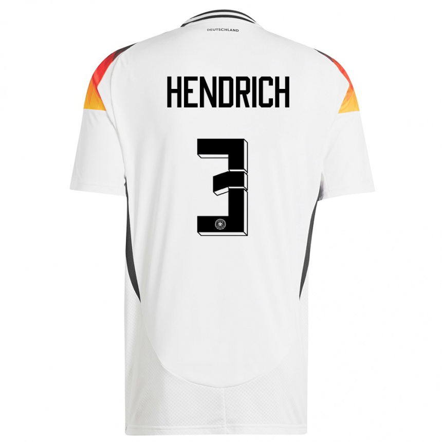 Hombre Fútbol Camiseta Alemania Kathrin Hendrich #3 Blanco 1ª Equipación 24-26 Argentina