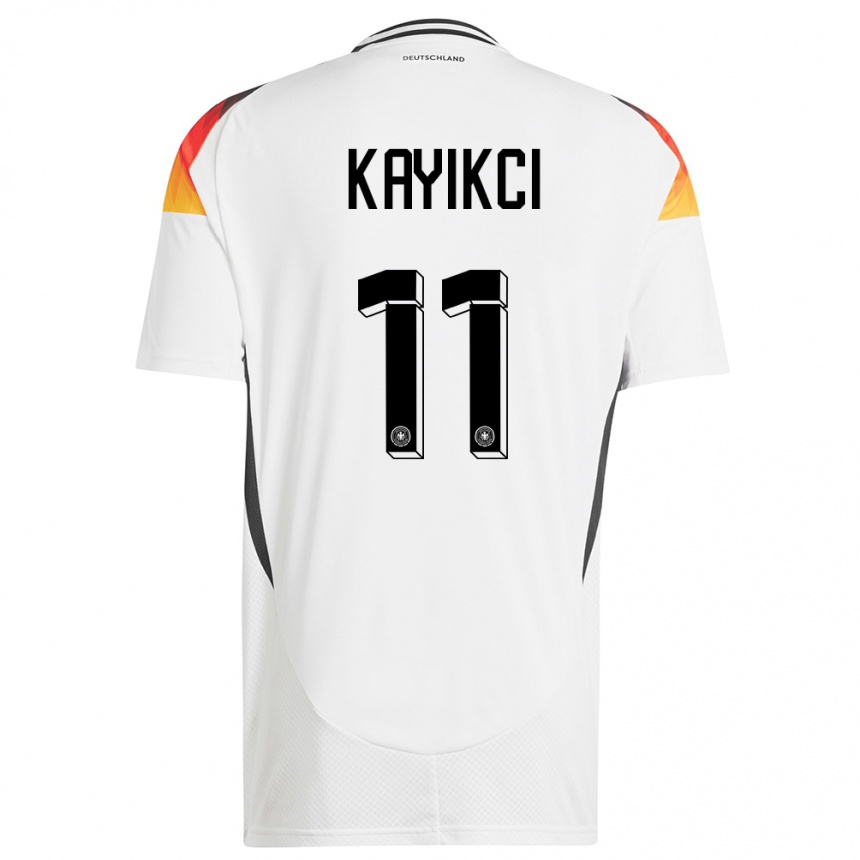 Hombre Fútbol Camiseta Alemania Hasret Kayikci #11 Blanco 1ª Equipación 24-26 Argentina