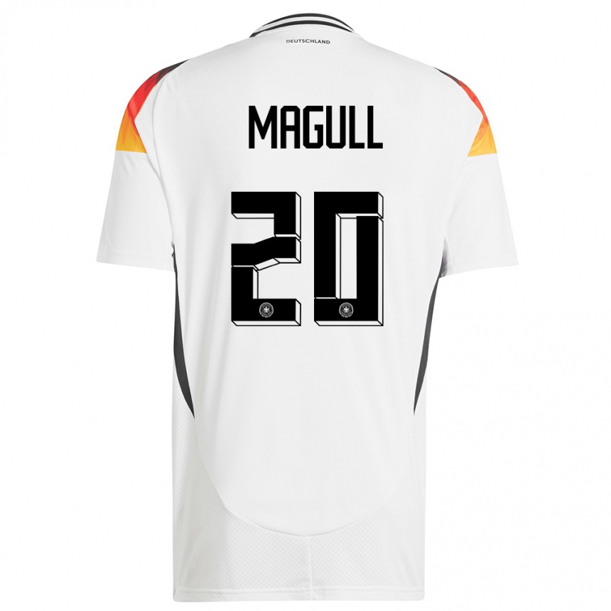 Hombre Fútbol Camiseta Alemania Lina Magull #20 Blanco 1ª Equipación 24-26 Argentina