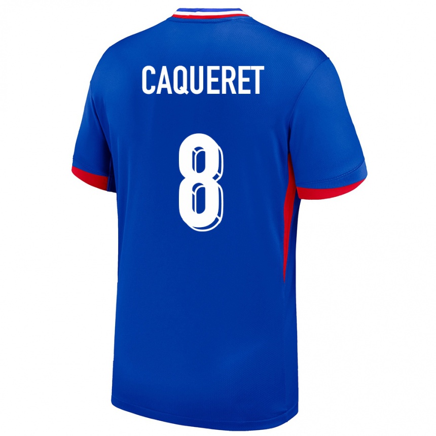 Hombre Fútbol Camiseta Francia Maxence Caqueret #8 Azul 1ª Equipación 24-26 Argentina