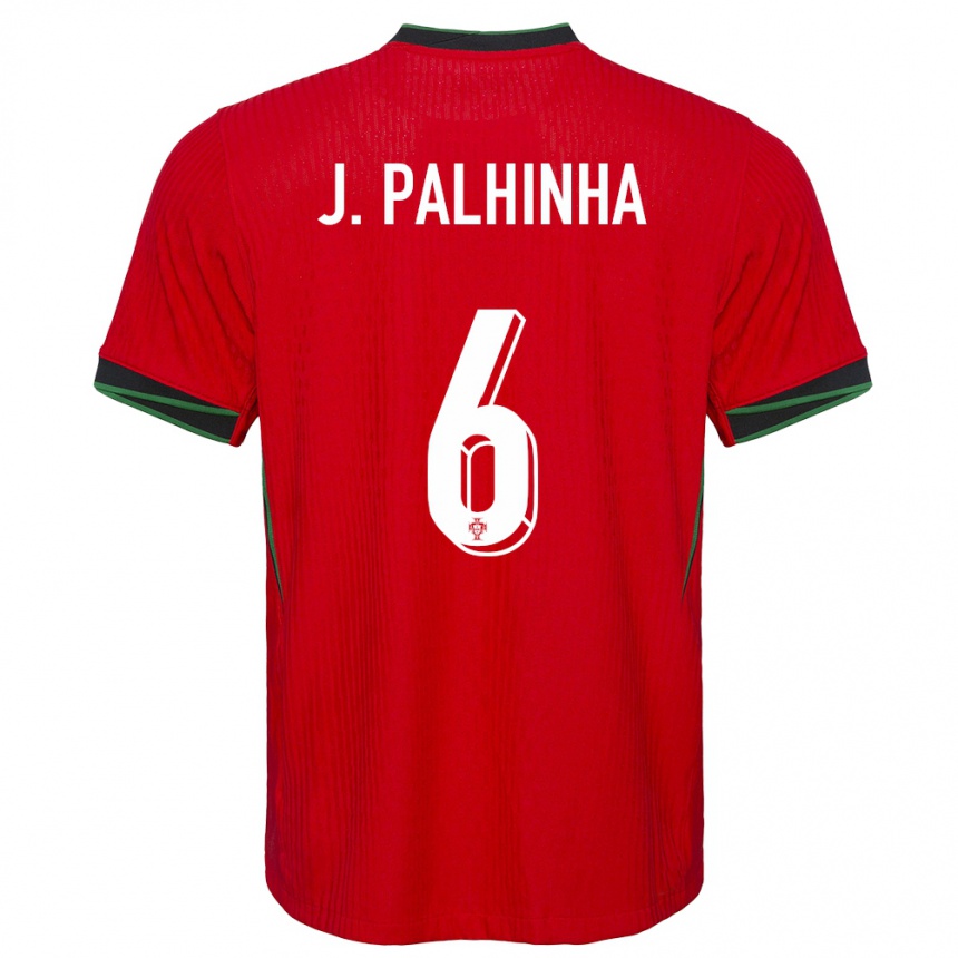 Hombre Fútbol Camiseta Portugal Joao Palhinha #6 Rojo 1ª Equipación 24-26 Argentina