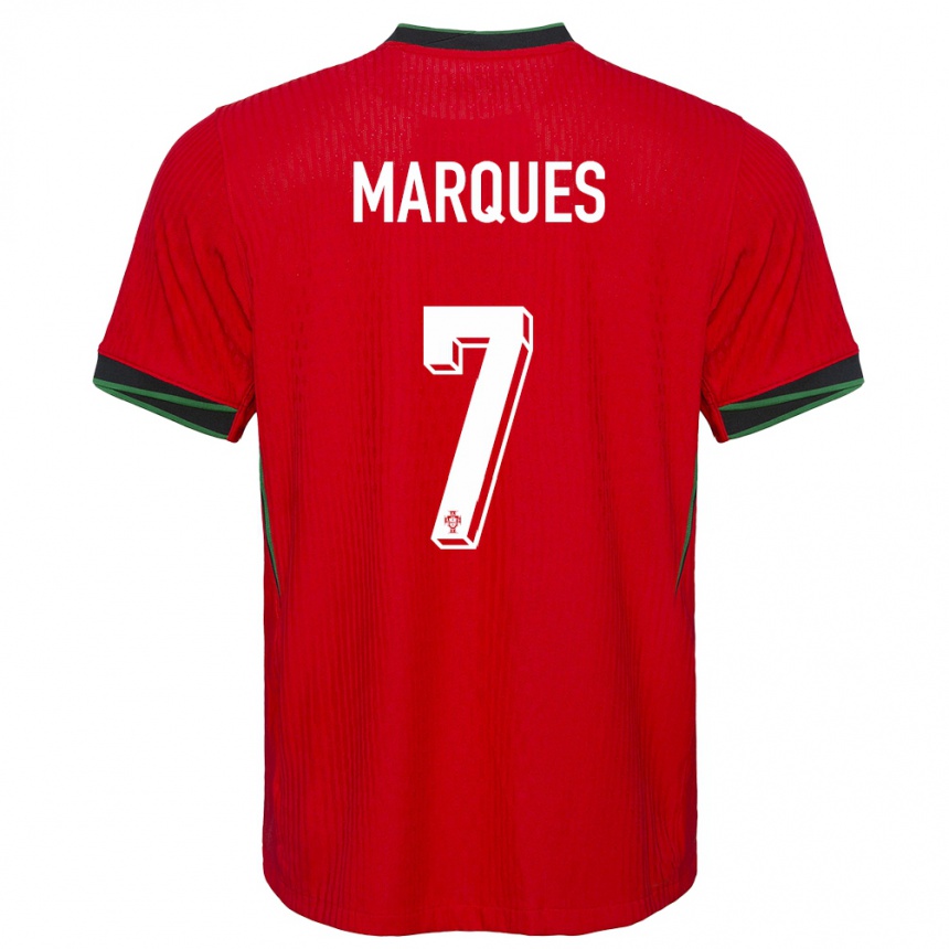 Hombre Fútbol Camiseta Portugal Vanessa Marques #7 Rojo 1ª Equipación 24-26 Argentina