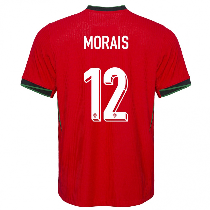 Hombre Fútbol Camiseta Portugal Patricia Morais #12 Rojo 1ª Equipación 24-26 Argentina