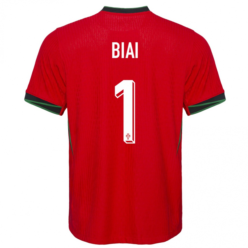 Hombre Fútbol Camiseta Portugal Celton Biai #1 Rojo 1ª Equipación 24-26 Argentina