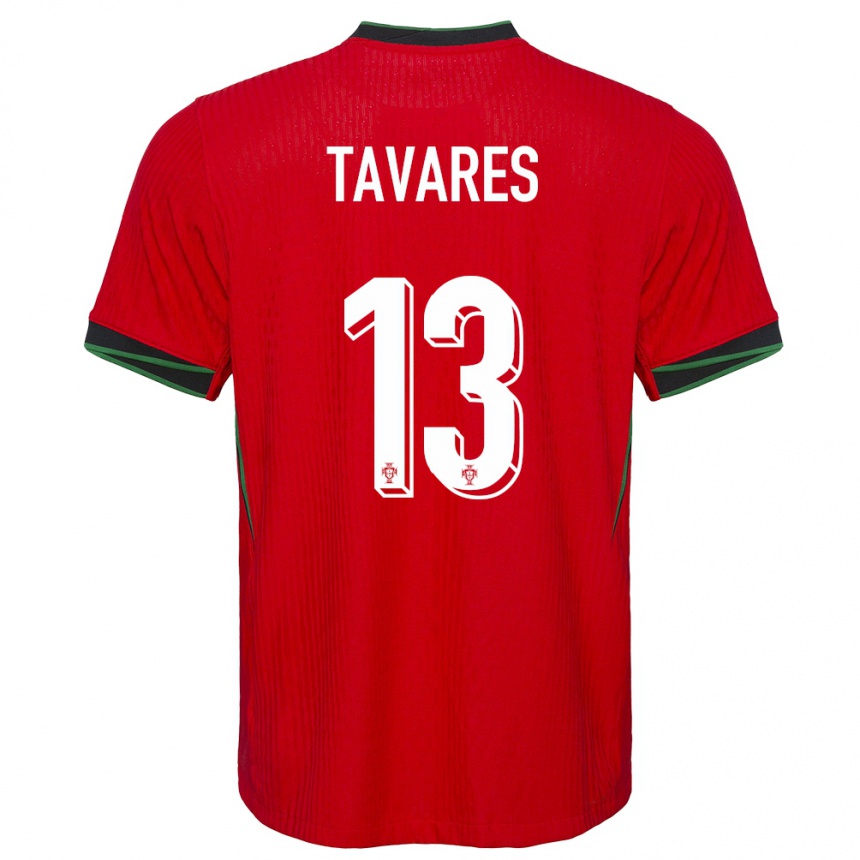 Hombre Fútbol Camiseta Portugal Nuno Tavares #13 Rojo 1ª Equipación 24-26 Argentina