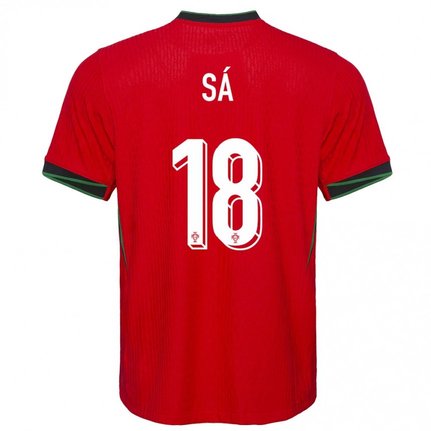 Hombre Fútbol Camiseta Portugal Gustavo Sa #18 Rojo 1ª Equipación 24-26 Argentina