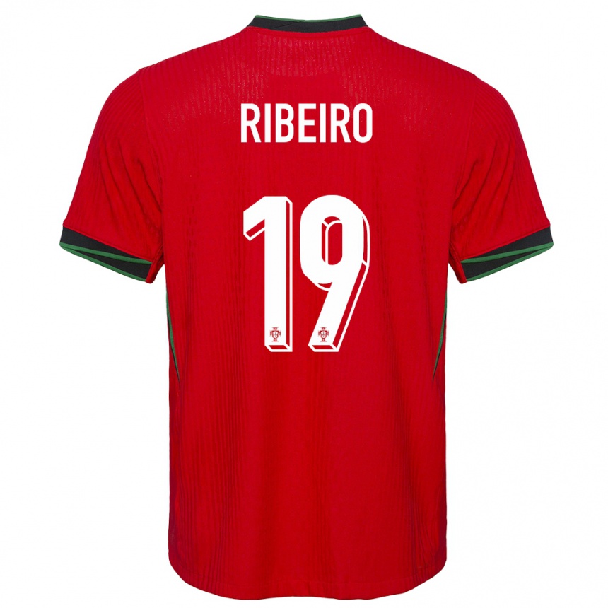 Hombre Fútbol Camiseta Portugal Rodrigo Ribeiro #19 Rojo 1ª Equipación 24-26 Argentina