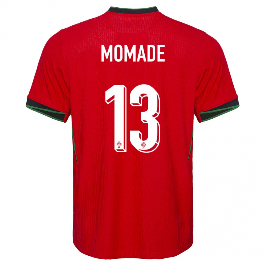 Hombre Fútbol Camiseta Portugal Rayhan Momade #13 Rojo 1ª Equipación 24-26 Argentina