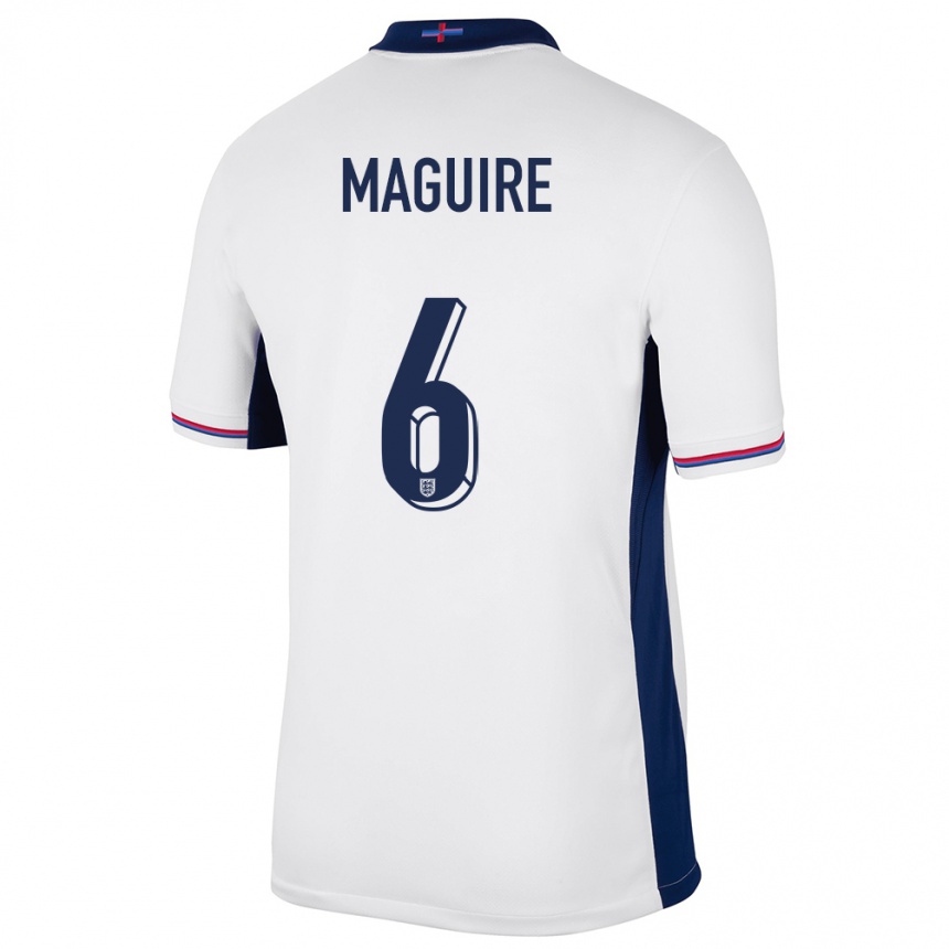 Hombre Fútbol Camiseta Inglaterra Harry Maguire #6 Blanco 1ª Equipación 24-26 Argentina