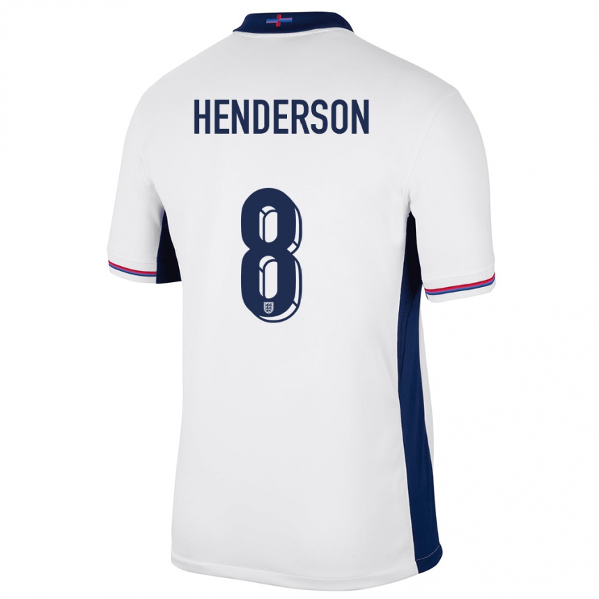 Hombre Fútbol Camiseta Inglaterra Jordan Henderson #8 Blanco 1ª Equipación 24-26 Argentina