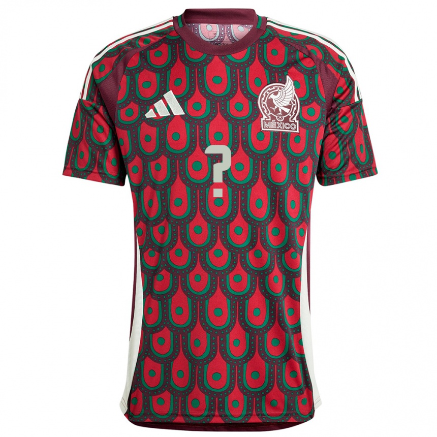 Hombre Fútbol Camiseta México Su Nombre #0 Granate 1ª Equipación 24-26 Argentina