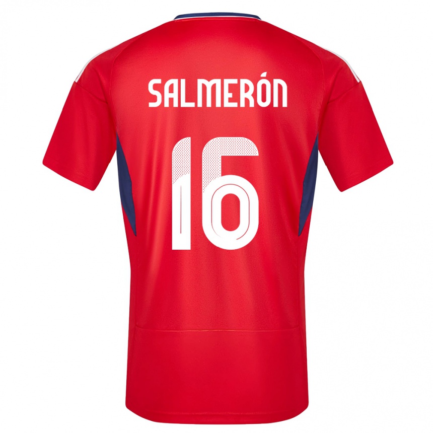 Hombre Fútbol Camiseta Costa Rica Andrey Salmeron #16 Rojo 1ª Equipación 24-26 Argentina