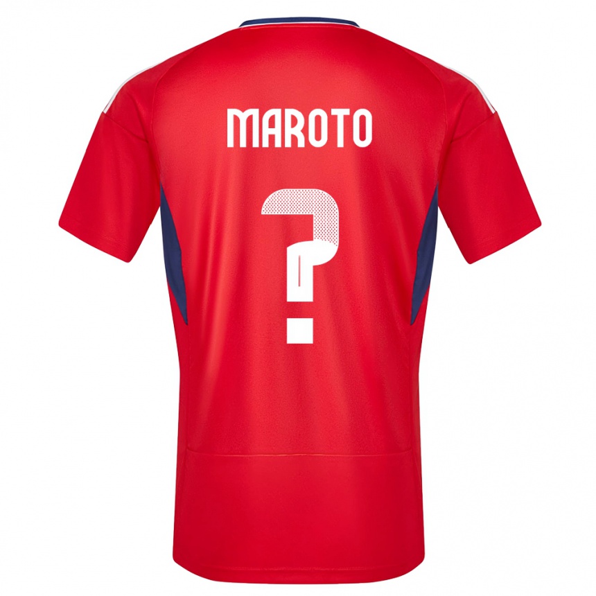 Hombre Fútbol Camiseta Costa Rica Victor Maroto #0 Rojo 1ª Equipación 24-26 Argentina