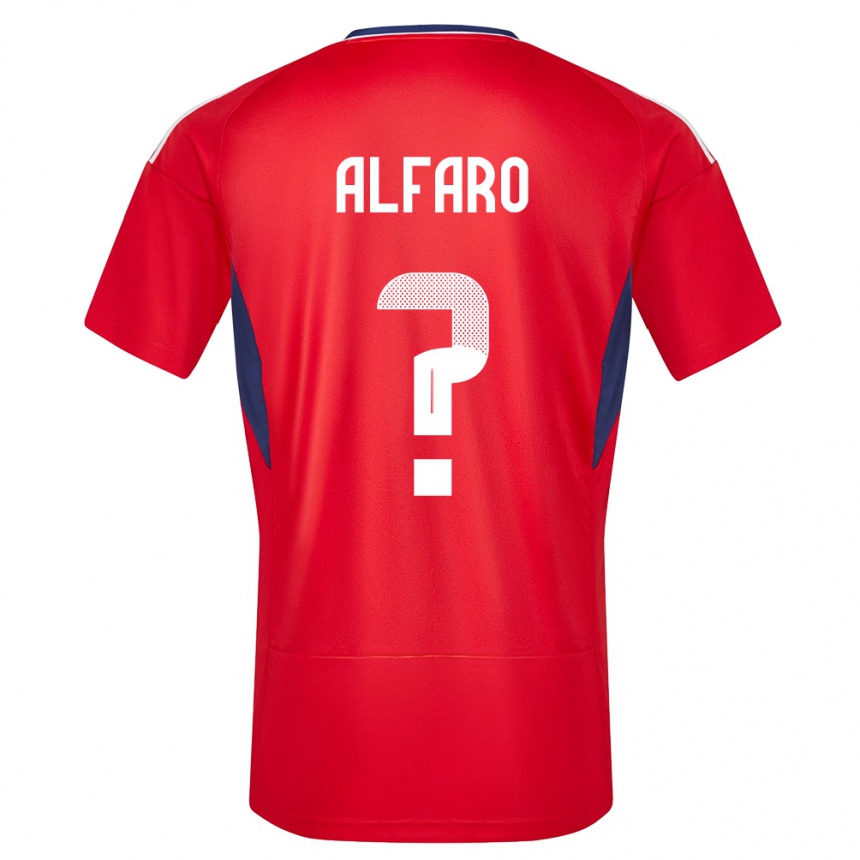 Hombre Fútbol Camiseta Costa Rica Juan Alfaro #0 Rojo 1ª Equipación 24-26 Argentina