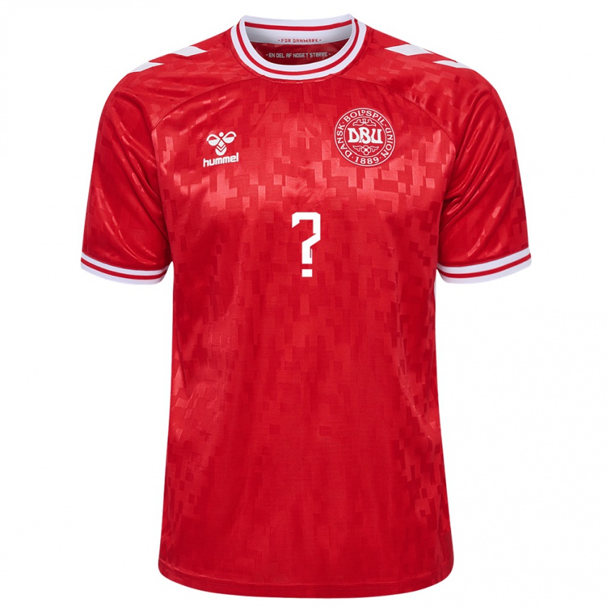 Hombre Fútbol Camiseta Dinamarca Su Nombre #0 Rojo 1ª Equipación 24-26 Argentina