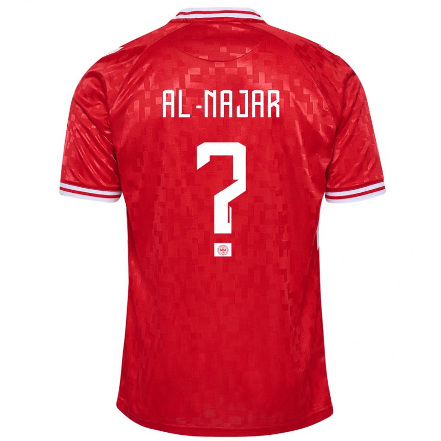 Hombre Fútbol Camiseta Dinamarca Ali Al-Najar #0 Rojo 1ª Equipación 24-26 Argentina