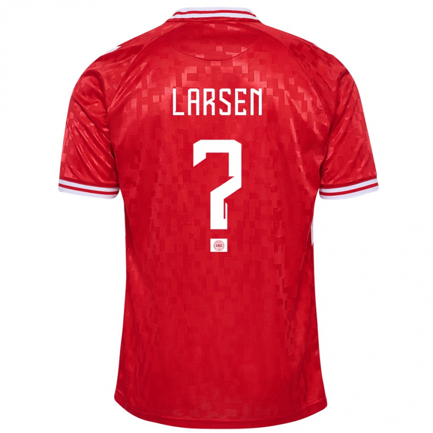 Hombre Fútbol Camiseta Dinamarca Sander Larsen #0 Rojo 1ª Equipación 24-26 Argentina