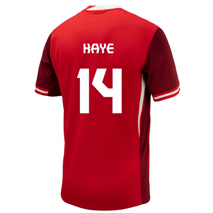 Hombre Fútbol Camiseta Canadá Mark Anthony Kaye #14 Rojo 1ª Equipación 24-26 Argentina