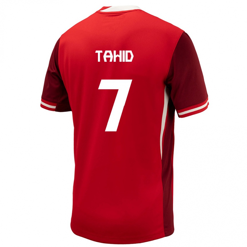 Hombre Fútbol Camiseta Canadá Taryck Tahid #7 Rojo 1ª Equipación 24-26 Argentina