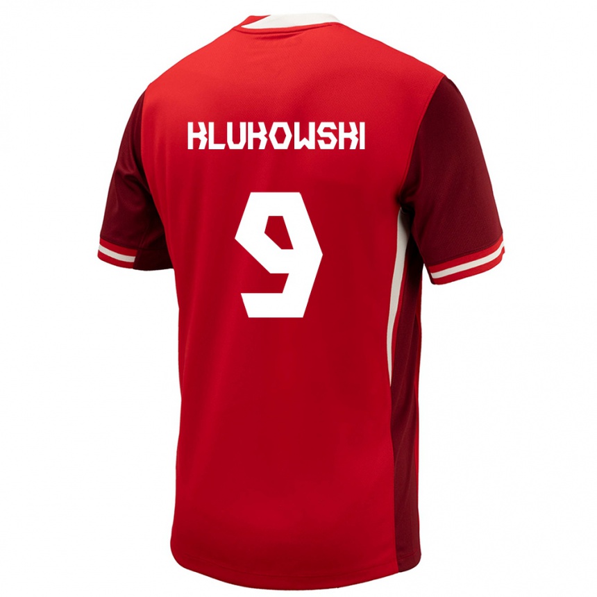 Hombre Fútbol Camiseta Canadá Antoni Klukowski #9 Rojo 1ª Equipación 24-26 Argentina