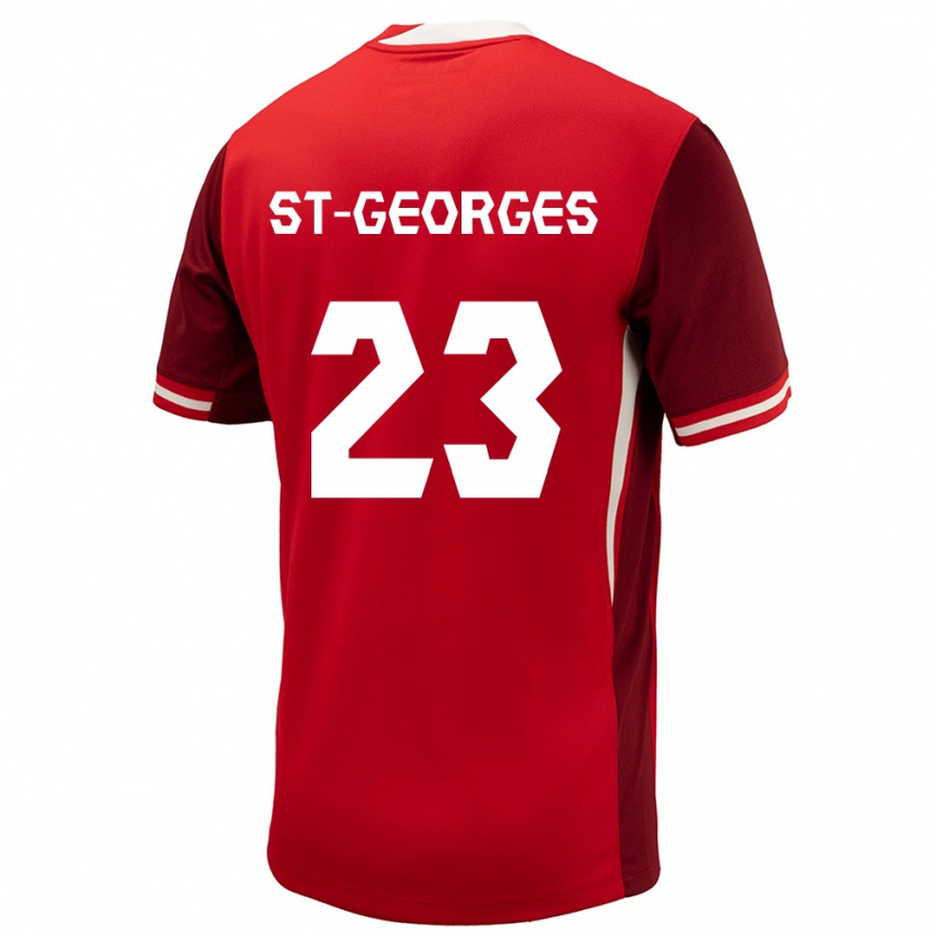 Hombre Fútbol Camiseta Canadá Bianca St Georges #23 Rojo 1ª Equipación 24-26 Argentina