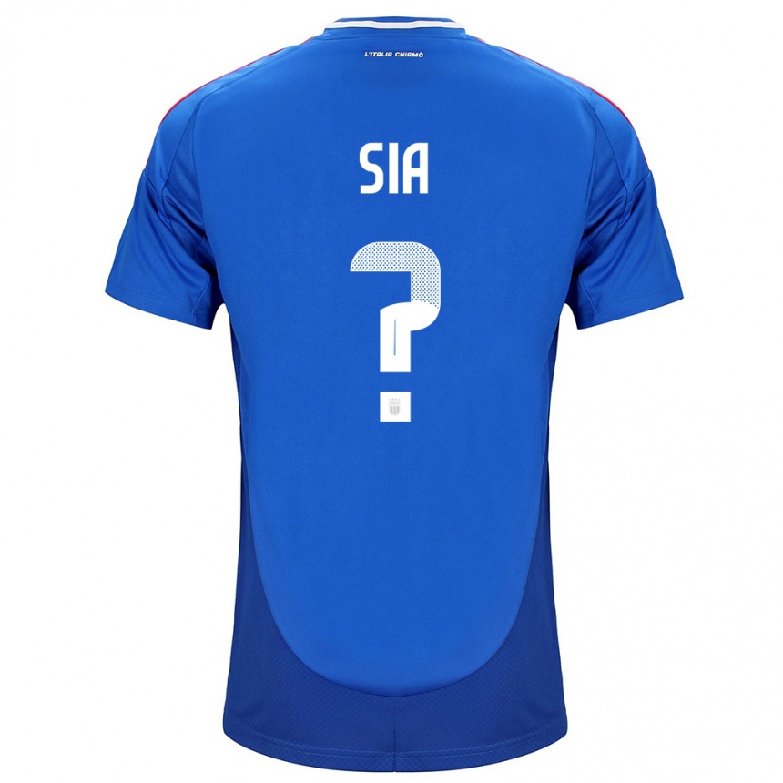 Hombre Fútbol Camiseta Italia Diego Sia #0 Azul 1ª Equipación 24-26 Argentina