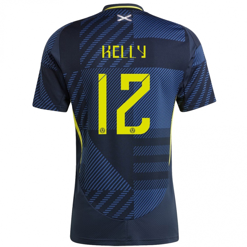 Hombre Fútbol Camiseta Escocia Liam Kelly #12 Azul Oscuro 1ª Equipación 24-26 Argentina