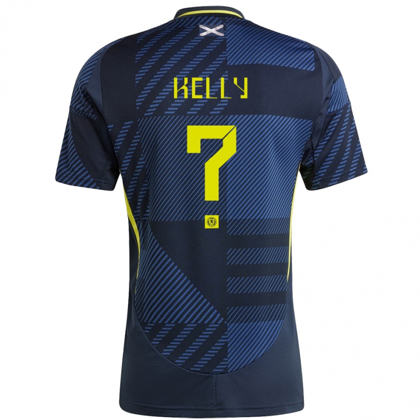 Hombre Fútbol Camiseta Escocia Daniel Kelly #0 Azul Oscuro 1ª Equipación 24-26 Argentina