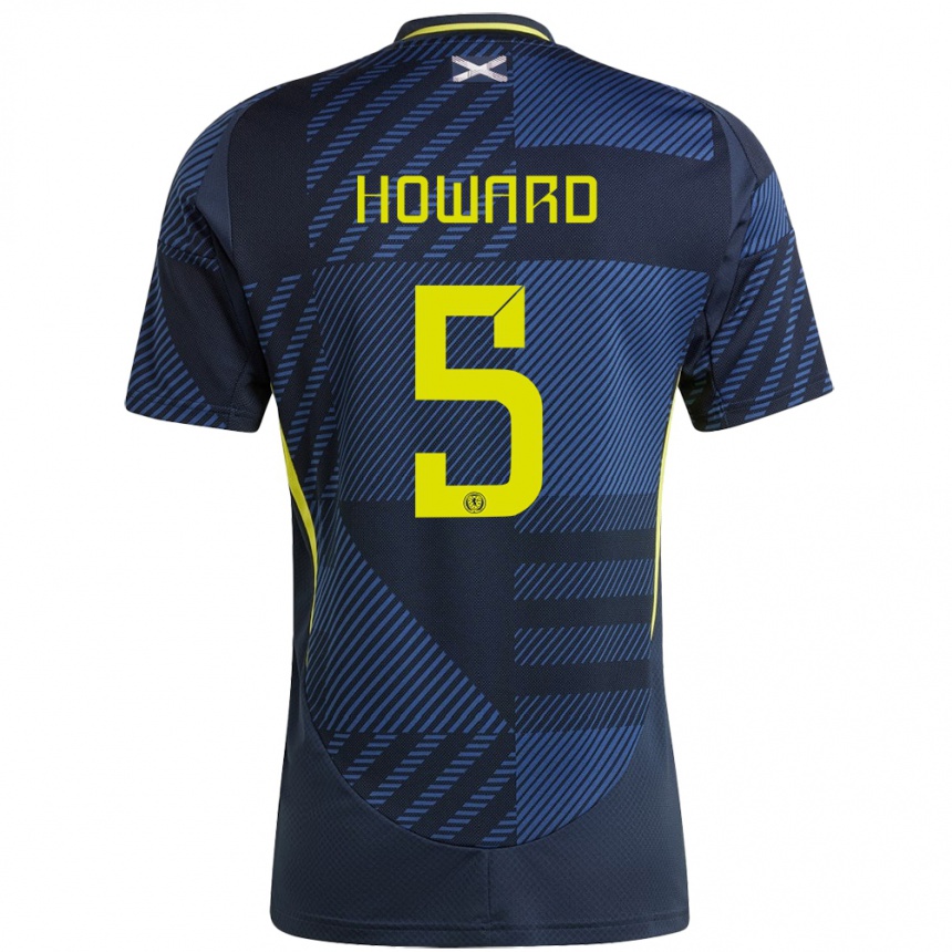 Hombre Fútbol Camiseta Escocia Sophie Howard #5 Azul Oscuro 1ª Equipación 24-26 Argentina